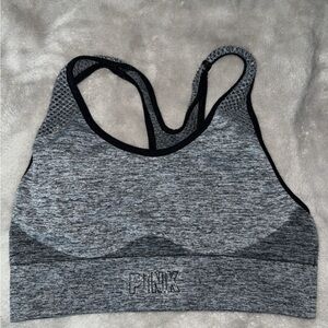 PINK Victoria's Secret Gray Sports Bra